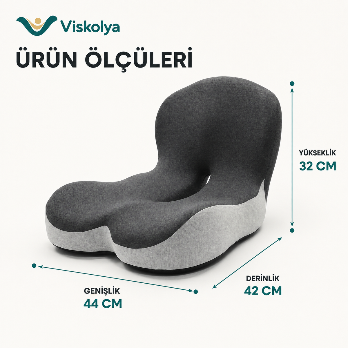 Viskolya™ Ergonomik Visco Oturma Minderi