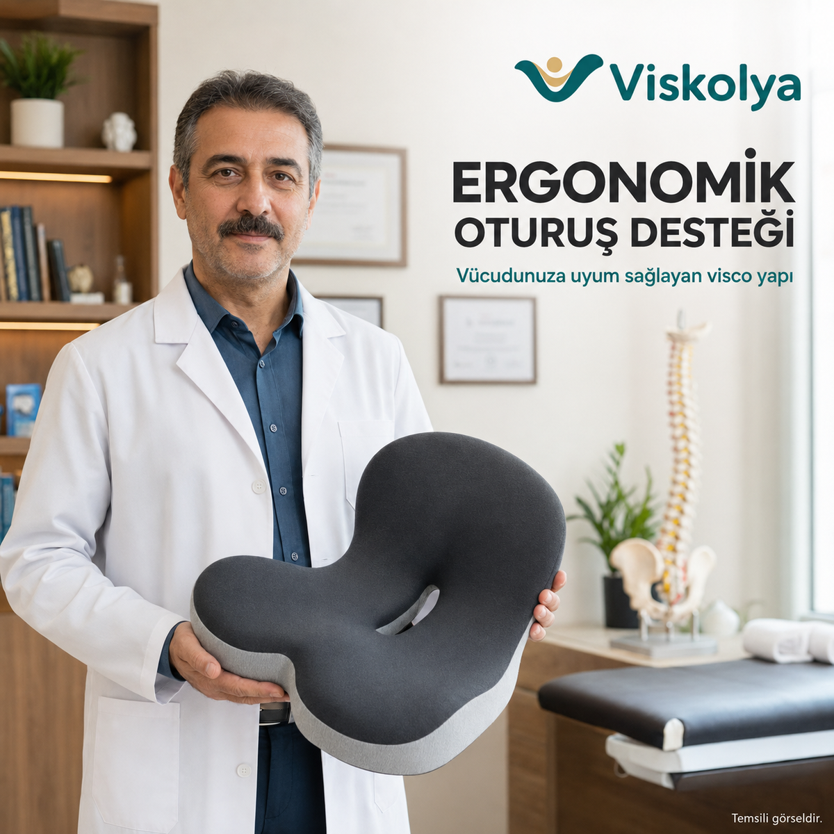 Viskolya™ Ergonomik Visco Oturma Minderi